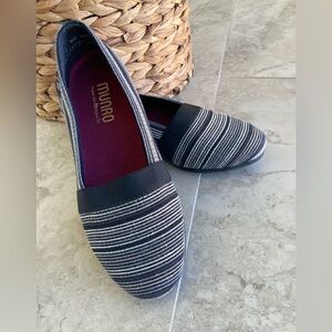 Munro Striped Slip-On Walking Wedge